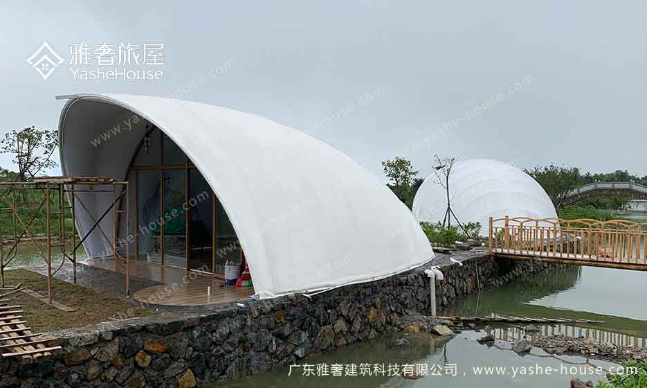 广东梅州船型贝壳帐篷酒店