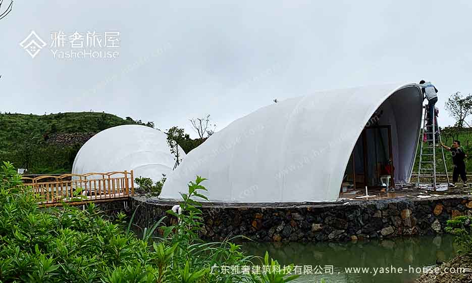 广东梅州船型贝壳帐篷酒店
