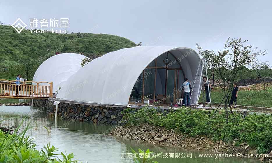 广东梅州船型贝壳帐篷酒店