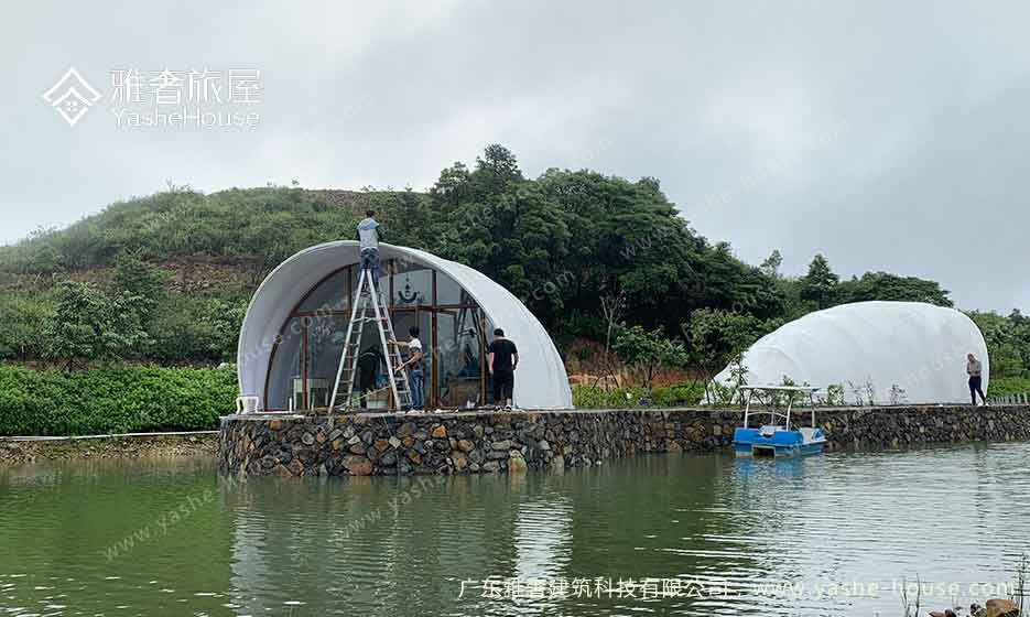 广东梅州船型贝壳帐篷酒店