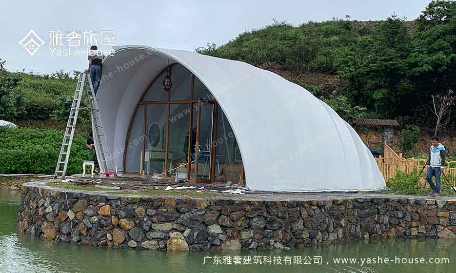 广东梅州船型贝壳帐篷酒店