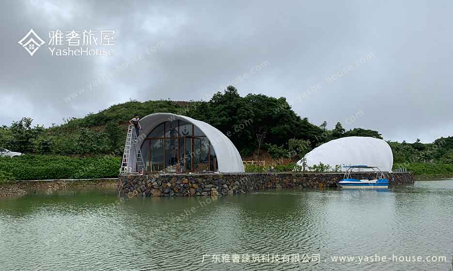 广东梅州船型贝壳帐篷酒店