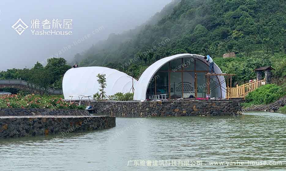 广东梅州船型贝壳帐篷酒店